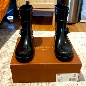 Coach Rain Boots - Size 6